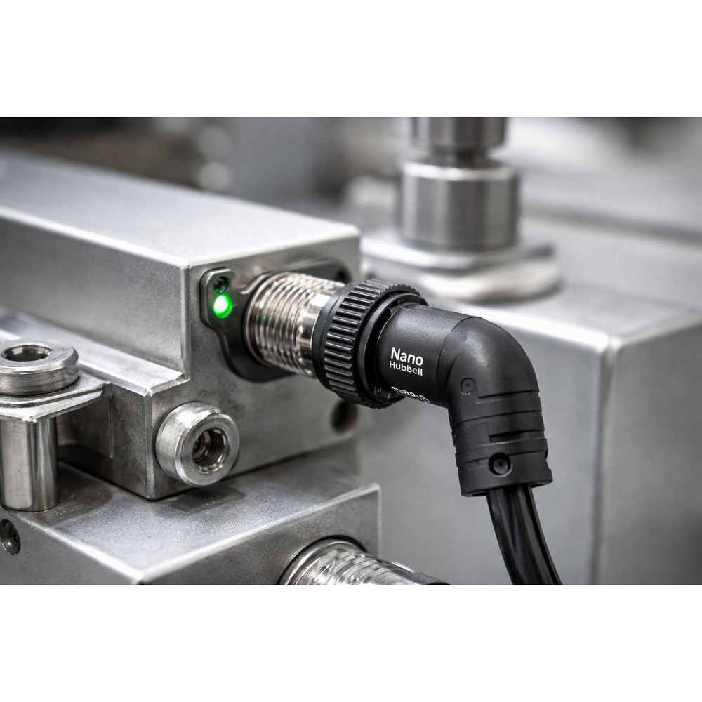 Hubbell Nano Quick R/A Female Plug Black‎ New NCTA4205 Threaded